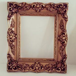 Vintage Fancy Wooden Frame measures 15" X 13" inches